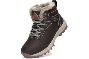 Mishansha Kinder Winterschuhe Rutschfest Gefüttert Winterstiefel für Jungen Mädchen, Gr.24-36