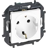 LEGRAND Pack of 5 Sockets 2P+T 16A Monobloc Epo Nilo&eacute; Step, White, 398301B | Pack of 5 sockets 2P+T 16A monobloc for recessed