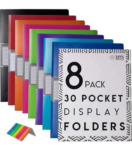 thumbnail image 2 of Eco Eco A4 40 Pocket Recycled Display Book – Black Presentation Folder For Office 2 of 5