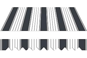 HOME TRENDS AND MORE home Trends P3001 - Tissu de rechange pour store de balcon - 4 x 3 m - Imperméable et protection solaire - 4 x 3 m - Tissu de rechange - 387 x 300 cm