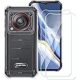 Wanglaism Cover for Oukitel WP36 Pro with 2 Pack Tempered Glass Screen Protector, Mobile Phone Case Transparent Soft Silicone TPU Protective Bumper Case