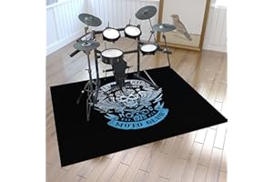 ZXHH Tappeto per Batteria Tappeti Rettangolari Antiscivolo Tappeto A Tamburo Insonorizzato per Batteria Elettronica Grancassa Rullante E Altri Componenti del Set di Tappetini Tappeto Batteria