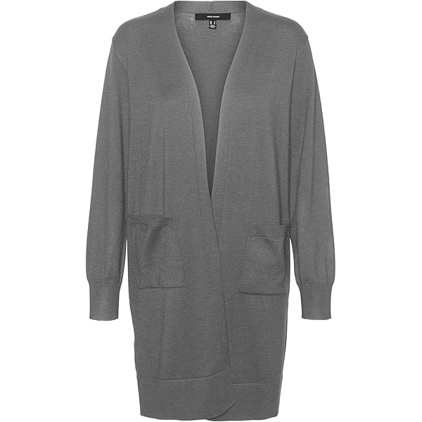 Saodimallsu Gebreid vest voor dames, korte lantaarnmouwen, cardigan, knoopsluiting, open voorkant, sweater, lange mouwen, losse gebreide jas, herfst en winter, Kaki, XL