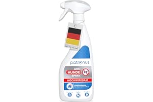 Patronus Hunde-Abwehrspray gegen Urinieren & Ankauen 500ml - Fernhalte-Spray gegen Hunde mit Sofortwirkung - hochwirksam & produziert in Deutschland
