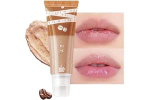 LYNTYAOU Lip Scrub Care Mask, Coffee Flavouring Lips Exfoliator, Lip Scrubs Balm, Exfoliating Lightening for Dark Lips, Natural Nourishing Fades Lip Lines, Lip Treatment for Women