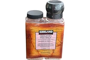 AZALA Sale Rosa dell'Himalaya Macinatore e Ricambio 737g Condimento sale rosa himalaya