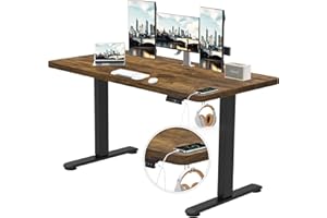 ‎TRIUMPHKEY TRIUMPHKEY Schreibtisch 160x80cm Schreibtisch Höhenverstellbar mit USB Ladeanschluss, 3 Memory-Steuerung groß Höhenverstellbarer Schreibtisch Anti-Kollision Computertisch Höhenverstellbarer Tisch