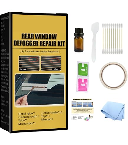 Kit De Réparation Pour Désembueur De Pare-brise Arrière De Voiture - Colle Conductrice, Réparation Invisible - Universel - 10