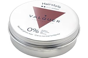 VALQUER LABORATORIOS VALQUER Cera Capilar Brillante | Fijación Normal con Fórmula Zero | Moldea y Define Peinados con Brillo Natural | Protección UV, Efecto Reparador y Acondicionador | 100 ml