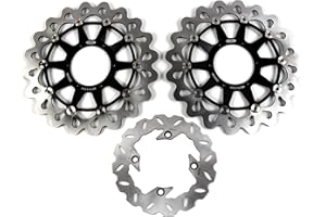 Arashi Front Rear Brake Discs Rotors for CBR1000RR 2006 2007 Motorcycle Accessories Brake Disks CBR 1000RR CBR 1000 RR 06-07 Black VTR 1000 SP1 RC51 00-04