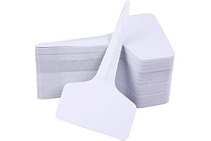 Foraineam 500 Stück Pflanzenetiketten Tags Marker T-Typ Pflanzenschilder Pflanzenstecker zum Beschriften Pflanzen Wetterfest Beschriftungsschilder Stecketiketten Pflanzen für Draussen
