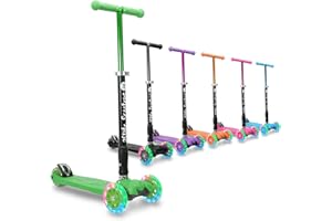 3STYLESCOOTERS 3Style Scooters | RGS-2 Children's Scooter | LED Light Up Wheels | Adjustable & Foldable Design | 3-12 Years | Boys, Girls & Toddlers