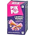 Pik n Pop Strawberry Mini Waffle Cones | Whole Wheat | Non-Meltable | Eggless | Crunchy Strawberry Filled Cone Bites | Flavoured Cones, 70 Gram