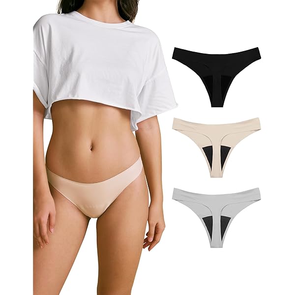 ZENAPHYR Perioden Unterhosen 3er Set | Bio Baumwolle & Saugfähig | Waschbare Menstruationswäsche