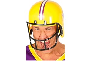 FIESTAS GUIRCA | Casco de Fútbol Americano (Talla Única) - Accesorio Deportivo para Disfraces de Jugador - Ideal para Fiestas Temáticas y Celebraciones Deportivas - Adulto Unisex