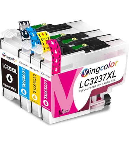 Tinta XL Alta Capacidad Cartuchos Tinta LCL LC-3239 XL 5 Pack | Compatible Brother | 2 Negro 1 Cian 1 Magenta 1 Amarillo Tinta Para Cartuchos