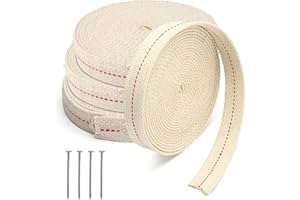 BBXWANG Oil Lamp Wicks, 2 Rolls 13.12FT 3/4" Flat Wide Oil Lamps for Indoors UK Wicks, Replacement Cotton Wicks for Oil Lamps for Oil Burners, Kerosene Lamp, Paraffin Lamp (3/4 inch, 2)