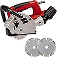 Einhell TC-MA 1300 Wall Chaser With Dust Extractor | 1320W, 9000 RPM Idle Speed, 26mm Maximum Groove Cutting Width, 30mm Channel Depth | Includes 2x 125mm Cutting Discs