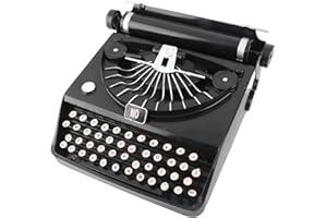 Fockety Modèle de Machine à écrire Antique, Modèle de Machine à écrire Classique rétro Vintage, Modèle de Machine à écrire Manuelle Portable Ornements de décoration intérieure