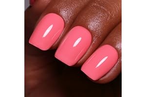 OZZEAL Gel Polish, 15ml Coral Peach Nail Gel Polish Spring Summer Art Starter Manicure Salon DIY Soak off UV LED Design