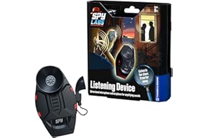 Thames & Kosmos Spy Labs Listening Device, Detective Toy with Microphone for Listening and Spying, Fun Toy for Role-Playing as a Detective, Encouraging Imagination, Age 8+, Black