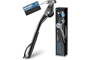 WATSABRO Béquille latérale réglable en hauteur, distance entre les trous 40 mm, ouverture de vis M5 5 mm, béquille latérale stable pour vélo électrique, VTT