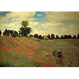 Claude Monet: Wild Poppies, Near Argenteuil. Fine Art Print/Poster. Size A4 (29.7cm x 21cm)