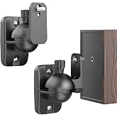 Cozycase Wall Bracket for Speakers &ndash; 2 Pieces Rotation + Tilt Adjustable Speaker Wall Bracket, Supports up to 3.5 kg, Sturdy