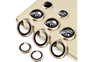 ToVioc Kamera Schutzfolie Kompatibel mit Samsung Galaxy S24 Ultra 5G, [Anti-Kratzfest] [HD] [Keine Blasen] Linseschutzfolie für Samsung Galaxy S24 Ultra 5G - Gold