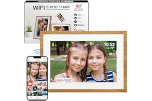 YENOCK Cornice digitale da 32 GB 10,1 pollici, Wi-Fi digitale, 1280 x 800 IPS, LCD, touchscreen, rotazione automatica, condivisione istantanea di foto o video tramite l'app Frameo