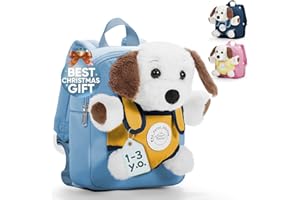 kibachev Kinderrucksack Mit Brustgurt Mädchen, Kindergarten Rucksack 8/10l, Kinder schulrucksack 2-3 Jahre, Kita Rucksack, Rucksack Kleinkind