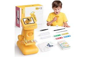 Yidoroye Science Experiments for Kids Microscope,STEM Toys for 5-12 Year Old Boys Girls Gifts 2.0" HD Digital Microscope for Kids Science Experiment Kit Gifts for 4-10 Year Old Boys Girls Outdoor Toys