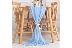 KAMEUN Camino De Mesa De Gasa, Camino De Mesa Moderno De 70 * 300 Cm, Camino De Mesa De Navidad, Camino De Mesa Lavable para DecoracióN del Hogar, Cocina, Banquete De Boda