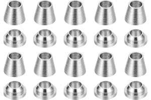 PATIKIL 3 mm rör OD 304 rostfritt stål kompressionsrör passande hylsa, 20-pack dubbel skoning ring slangmonteringssats, silve