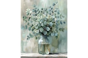 Yaostarart Blumen Malen Nach Zahlen Erwachsene,Mal Nach Zahlen für Erwachsene Blumen,DIY Acrylfarbe Malen Nach Zahlen Leinwand für Geschenke Wohnkultur 40x50cm