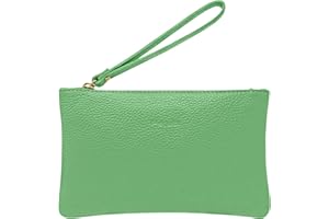 Parubi, Pochette Donna a Mano, In Vera Pelle, Made in Italy, Borsetta Piccola Clutch con Laccetto da Polso Elegante Cerimonia, Modello Aura