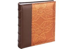 VICTORIA COLLECTION Album Photo Traditionnel Inspiré de la Nature pour Photos Format 10x15 - Petit Album Relié Robuste & Durable pour 200 Photos avec des Espaces Supplémentaires pour des Notes Personnalisées