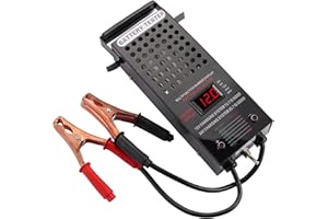 AUTTGINN Autobatterie Tester,6/8/12/16/24V Batterietester, Autolastanalysator Autobatterietester Digitaler Automotive Batterie Analyzer Voltmeter Tester LCD Display für KFZ Auto Motorrard Golf