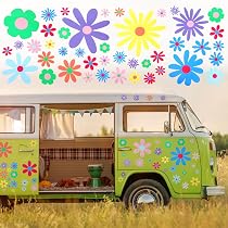 93 Adesivi Margherita Per Auto, Decorativi E Facili Da Applicare – In Vinile Resistente, Per Personalizzare Auto, Moto O Muri