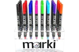 Marki Marcatore permanente per palline da golf, progettato specificamente per golfisti, 8 colori vivaci disponibili