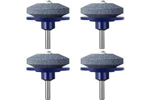 SUCANY Schärfer für Stumpfe Klingen Von Rasenmähern,Rasenmäher Messerschärfer,Rasenmähermesser Schleifen Gartengeräte, Für Jede Elektrische Handbohrmaschine und GartengeräTe (4 Stück)