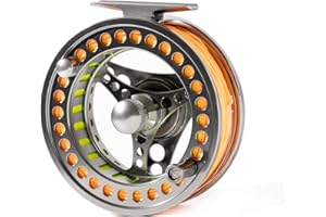 ANGLER DREAM EX-ALC Fly Reel 3/4 5/6 7/8 9/10WT CNC Machined Aluminium Fly Fishing Reels Silver / Gunsmoke Fly Reels