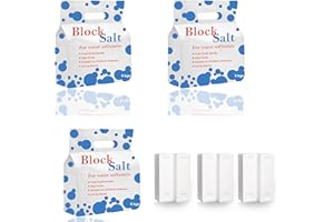 HSD HIMALAYAN SALT DIRECT Water Softener Salt Blocks 100% Genuine Food Grade water softener salt block Compatible with All Water Softener Machine, Best For Laundry Kitchen Dishwasher Industrial use Salt Block (3 Pack)
