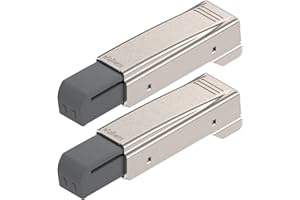 Blum 973A0500.01x2 973A Blumotion Straight Arm Full Overlay Hinge for Doors, Nickel Finish (Pack of 2)