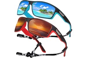 SKYWAY Polarised Sports Sunglasses for Men, Fishing Golf Hiking Running Cycling Glasses UV Protection Wrap Around Unbreakable Lightweight Sun Glasses