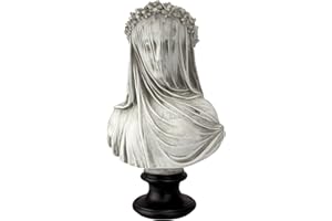 ‎DESIGN TOSCANO Design Toscano die verschleierte Jungfrau Büstenstatue, Maße: 22,8 cm x15,2 cm x35,5 cm