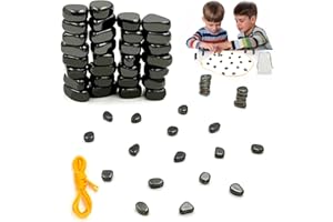 PICKONA Magnetisches Schachspiel, 30 Stück Magnetsteine Magnetic Chess Game, Magnetspiel Multiplayer Strategie, Magnet Schach Magnetische Schachspiel Magnetisches Schachspiel Steine