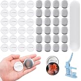 100pcs 37mm Round Pin Button Round Trays with Safety Lock Button Parts Included Metal Case Back Cover and Transparent Film DI