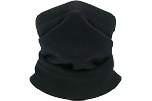 TAGVO Thermo Fleece Halswärmer, Winter Fleece Futter Nackenwärmer Schal, Elastische Halsmanschette, Winddichter Ski Halswärmer, Sturmhaubenmaske für Damen und Herren - Universalgröße