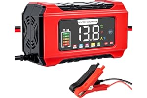 HNCY Carica Batteria per Auto, 12V 15A/24V 8A Caricabatterie Auto Moto, Mantenitore Batteria Moto Automobile, con Schermo LCD, Multi Protezioni Carica Batterie per Car Motos Boats AGM, Gel, SLA, LiFePO4